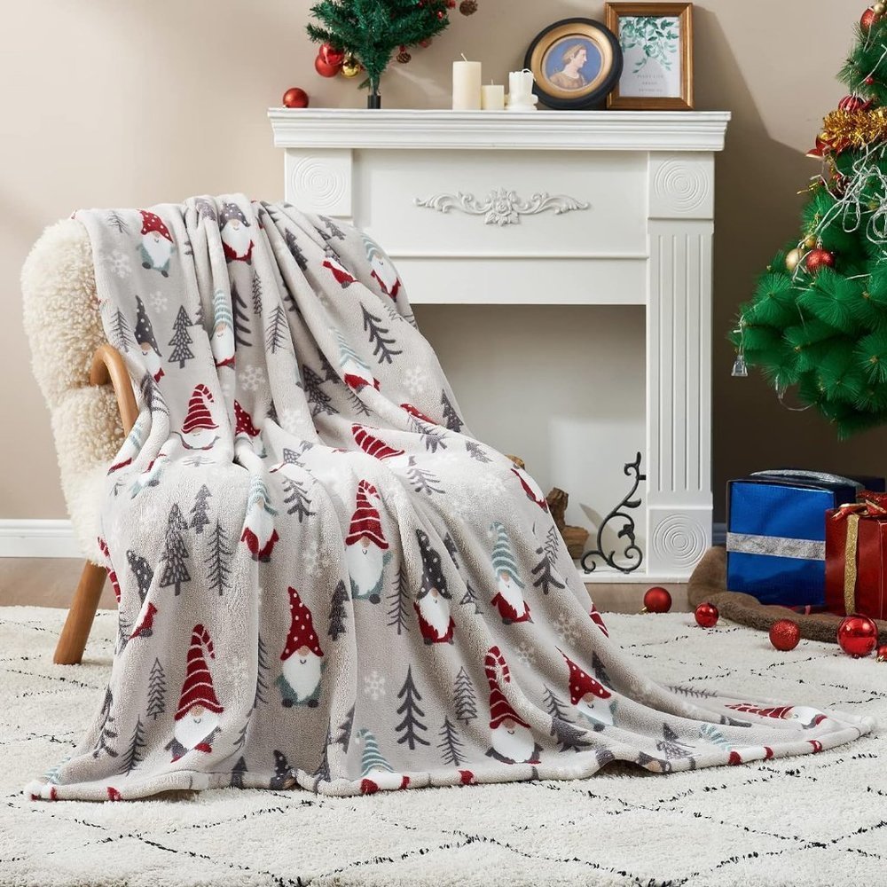 Throw Blanket Christmas Blanket Warm MilkyPlush Ultra Soft Cozy 80"